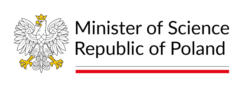 The project is co-financed with
funds from the Polish state budget, granted by the Minister of Science within the framework of the Excellent Science II program.